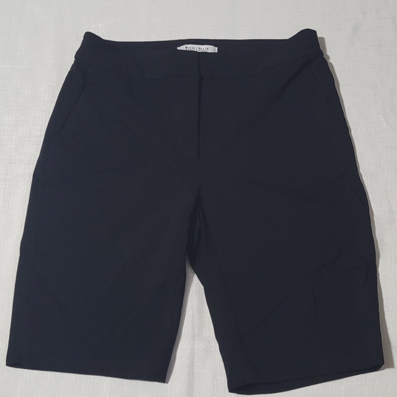 LWhite House Black Market Womens Casual Bermuda Shorts Low Rise Black Size 0 - Picture 6 of 6